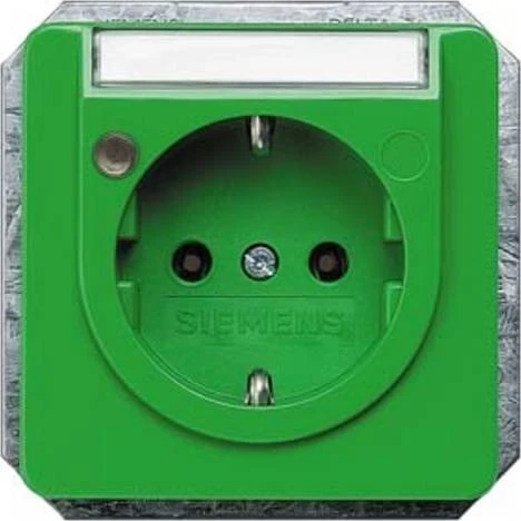 Siemens DELTA line Schuko-Steckdose Betriebsanzeige, grün