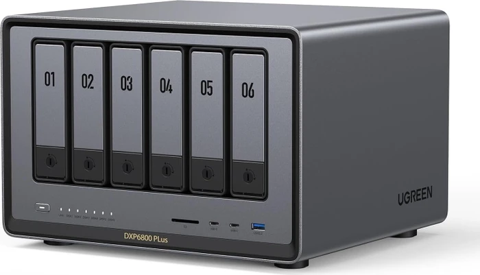 Ugreen NASync DXP6800 Plus, 8GB RAM, 1x RJ-45 10GBase-T, 1x RJ-45 2.5GBase-T