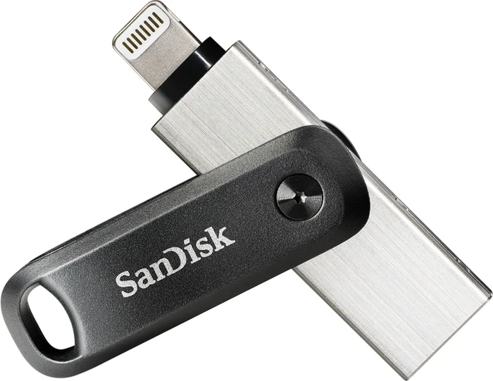 SanDisk iXpand Go 128GB, USB-A + Apple Lightning, USB 3.2 Gen 1×1, USB 2.0