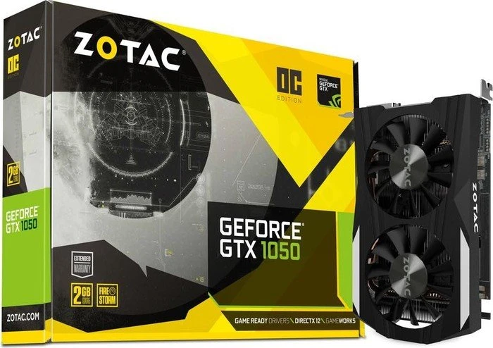 Zotac GeForce GTX 1050 OC, 2GB GDDR5, DVI, HDMI, DP