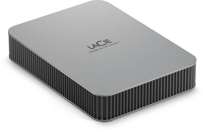 LaCie Mobile Drive V2, Moon Silver, 5TB, USB-C 3.0