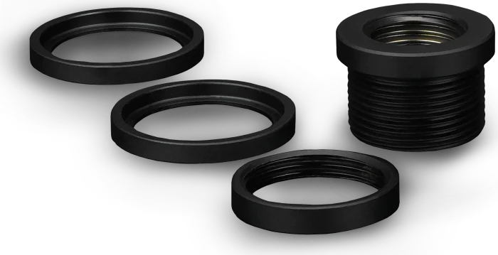 Thermal Grizzly DeltaMate Pass Through Fitting FF, G1/4", schwarz