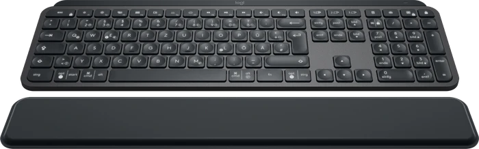Logitech MX Keys Plus MX Palm Rest, schwarz, USB/Bluetooth, DE