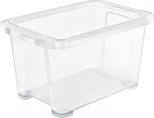 Rotho Evo Easy Storage Aufbewahrungsbox, 1.2l, transparent/transparent