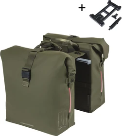 Basil SoHo Nordlicht MIK Doppeltasche Gepäcktasche moss green