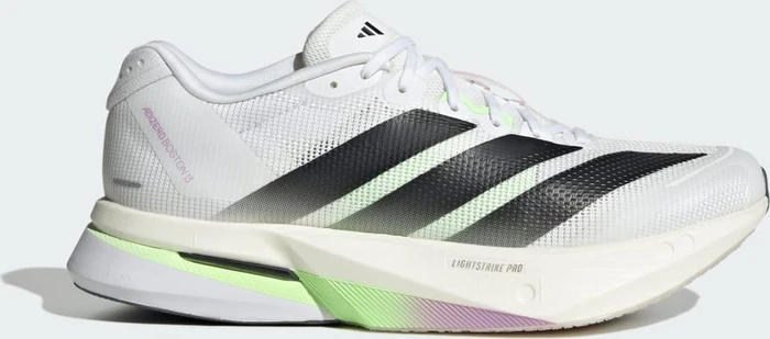 adidas Adizero Boston 13 cloud white/core black/dash grey (Damen)