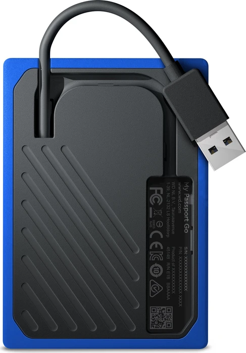 Western Digital WD My Passport Go blau 1TB, USB 3.0 Micro-B