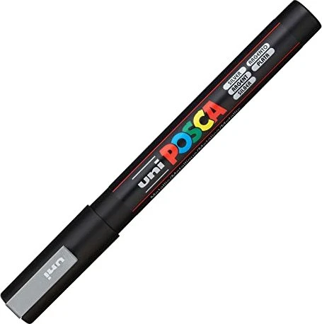 Uni-Ball POSCA PC-3M Acrylmarker silber