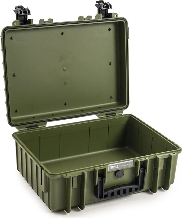 B&W International Outdoor Case Typ 5000 Koffer leer bronze grün