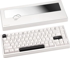 Wobkey Rainy 75 Standard, weiß/silber, LEDs RGB, HMX Violet Linear, USB/Bluetooth, US