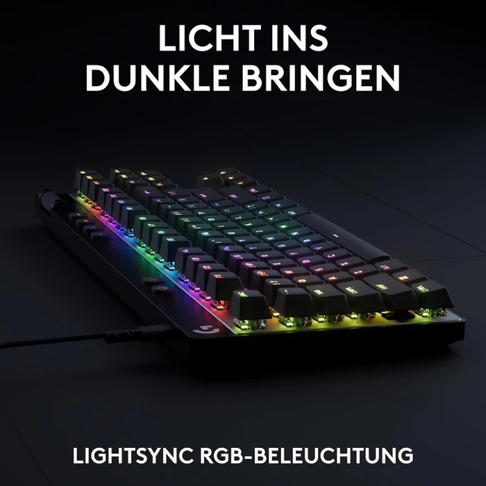 Logitech G PRO X TKL Rapid, schwarz, Magnetic Analog, USB, DE
