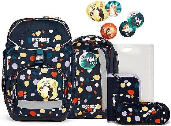 Ergobag Pack Bärnsteinhöhle 2024 Schulrucksack-Set, 6-tlg.