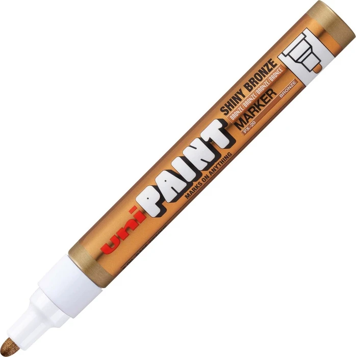 Uni-Ball uni-Paint PX-20 Lackmarker Rundspitze dick shiny bronze