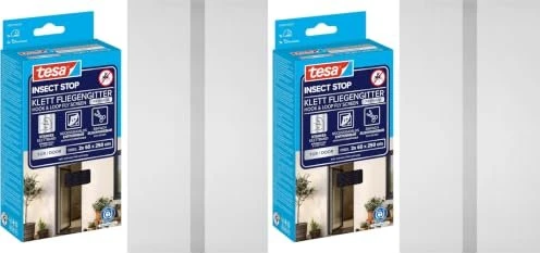 tesa Insect Stop Comfort Tür-Fliegengitter 2x 65cmx250cm anthrazit