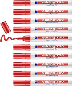 edding 750 Lackmarker rot, 10er-Pack