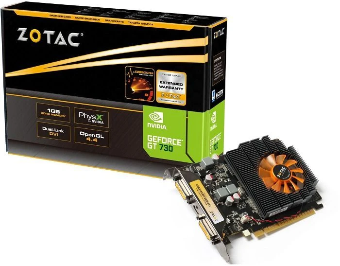 Zotac GeForce GT 730, 1GB DDR3, 2x DVI, Mini HDMI