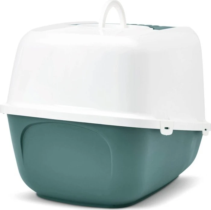 Petgard Nestor Jumbo Katzentoilette XXL, grün/weiß