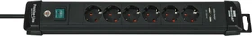 Brennenstuhl Premium-Line Steckdosenleiste 2x USB, 6-fach, 3m, grau