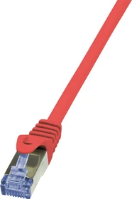 LogiLink PrimeLine Patchkabel, Cat6a, S/FTP, RJ-45/RJ-45, 10m, rot