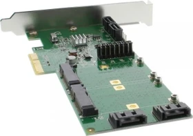 InLine 76617B, 2x SATA 6Gb/s + 2x mSATA 6Gb/s, PCIe 2.0 x4