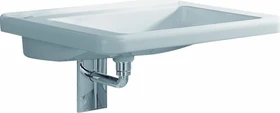 Geberit Renova Comfort Square Waschtisch barrierefrei 65cm, ohne Hahnloch, ohne Überlauf, weiß/KeraTect