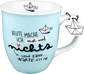 Sheepworld Kaffeebecher Heute mache ich erst mal nichts 400ml
