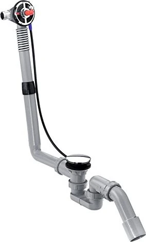 Hansgrohe Exafill Ab- & Überlaufgarnitur mit Füllfunktion, Kunststoff