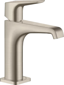 Hansgrohe Axor Citterio 130 mit Hebelgriff und Ablaufgarnitur brushed nickel