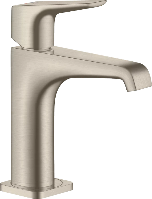 Hansgrohe Axor Citterio 130 mit Hebelgriff und Ablaufgarnitur brushed nickel