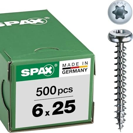 Spax WIROX A9J 4CUT T-STAR plus T30 Universalschraube, 6x25mm, 500 Stück