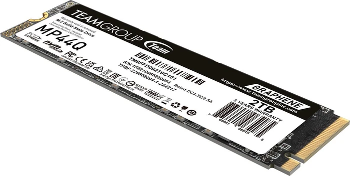TeamGroup MP44Q 2TB, M.2 2280 / M-Key / PCIe 4.0 x4, Kühlkörper