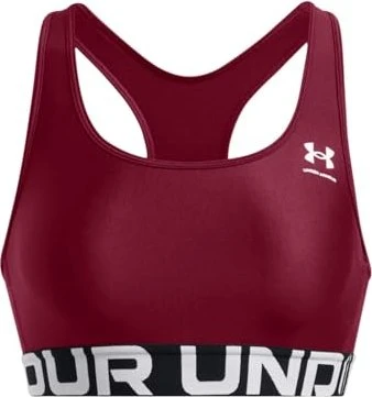 Under Armour HeatGear Armour Mid Sport-BH cardinal/white (Damen)