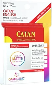 Gamegenic Matte Board Game Sleeves Red transparent, 50 Stück