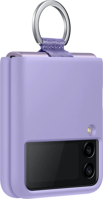 Samsung Silicone Cover with Ring für Galaxy Z Flip 3 5G Lavender