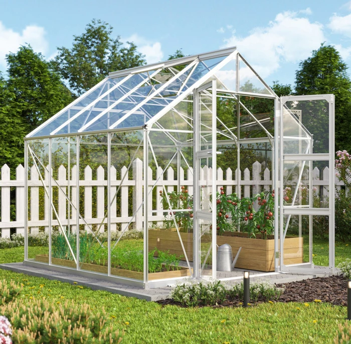 Vitavia Domus 6700 ESG 3mm Gewächshaus alu