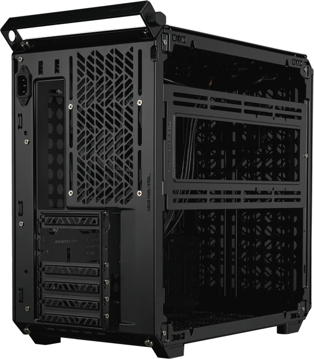 Cooler Master Qube 500 Flatpack Black, schwarz, Glasfenster