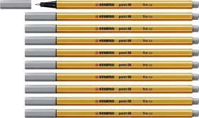 STABILO point 88 mittelgrau, 10er-Pack