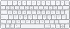 Apple Magic Keyboard mit Touch ID für Mac mit Apple Chip (USB-C), weiß/silber, USB/Bluetooth, DK