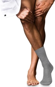 Falke No. 13 Finest Piuma Cotton Socken m.grey mel (Herren)