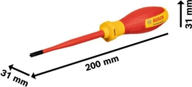 Bosch Professional VDE Kreuzschlitz Schraubendreher, PH1x100mm
