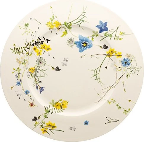 Rosenthal Brillance Bone China Fleurs des Alpes Platzteller mit Fahne 33.2cm