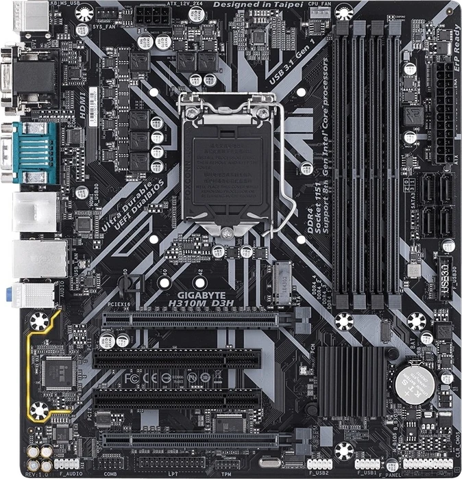 GIGABYTE H310M D3H (Intel 1151 v2)
