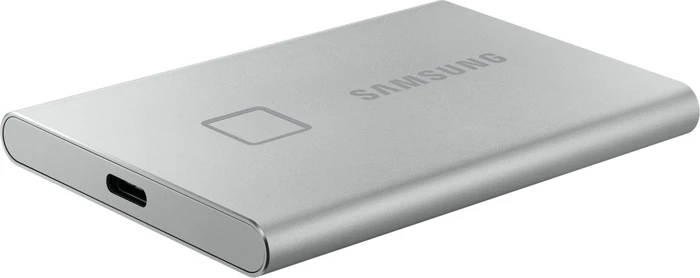 Samsung Portable SSD T7 Touch, Metallic Silver, 2TB, USB-C 3.1
