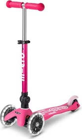 Micro Mini Micro Deluxe Foldable LED Kickboard pink