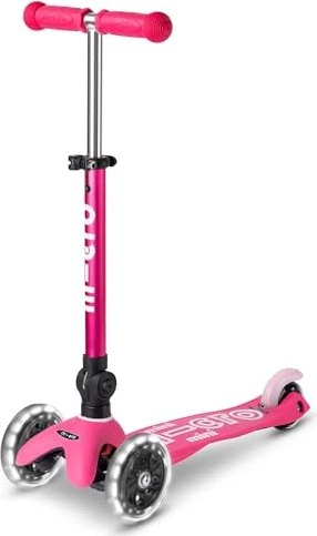 Micro Mini Micro Deluxe Foldable LED Kickboard pink