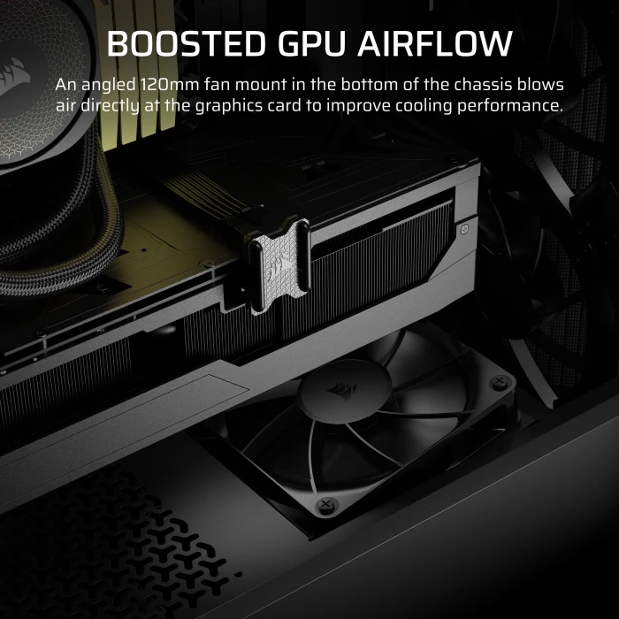 Corsair 3200D RS Smoke, grau, Glasfenster