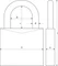 ABUS 180IB/50, Zahlenschloss Vorschaubild