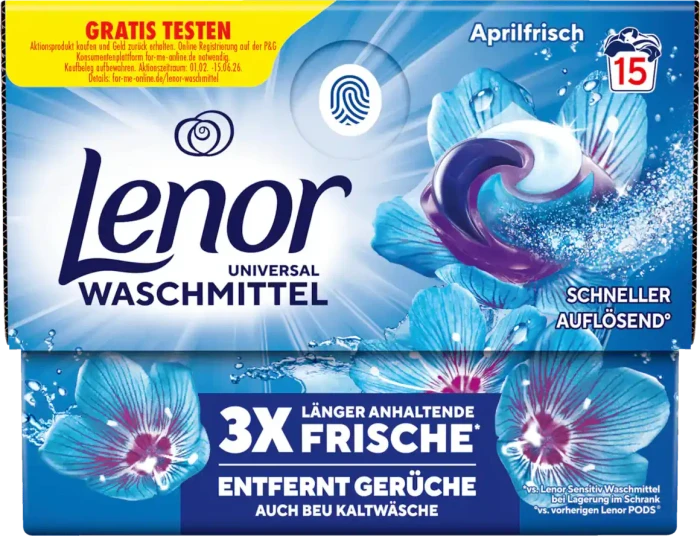 Lenor Allin1 Pods Aprilfrisch, 15 Stück