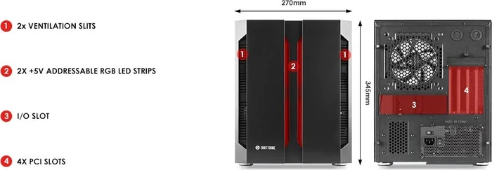 Chieftec Chieftronic M1, Glasfenster
