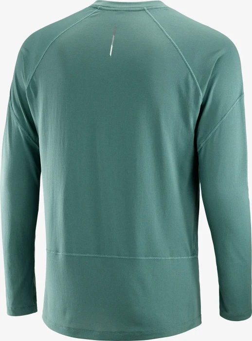 Salomon Cross Run Laufshirt langarm north atlantic (Herren)